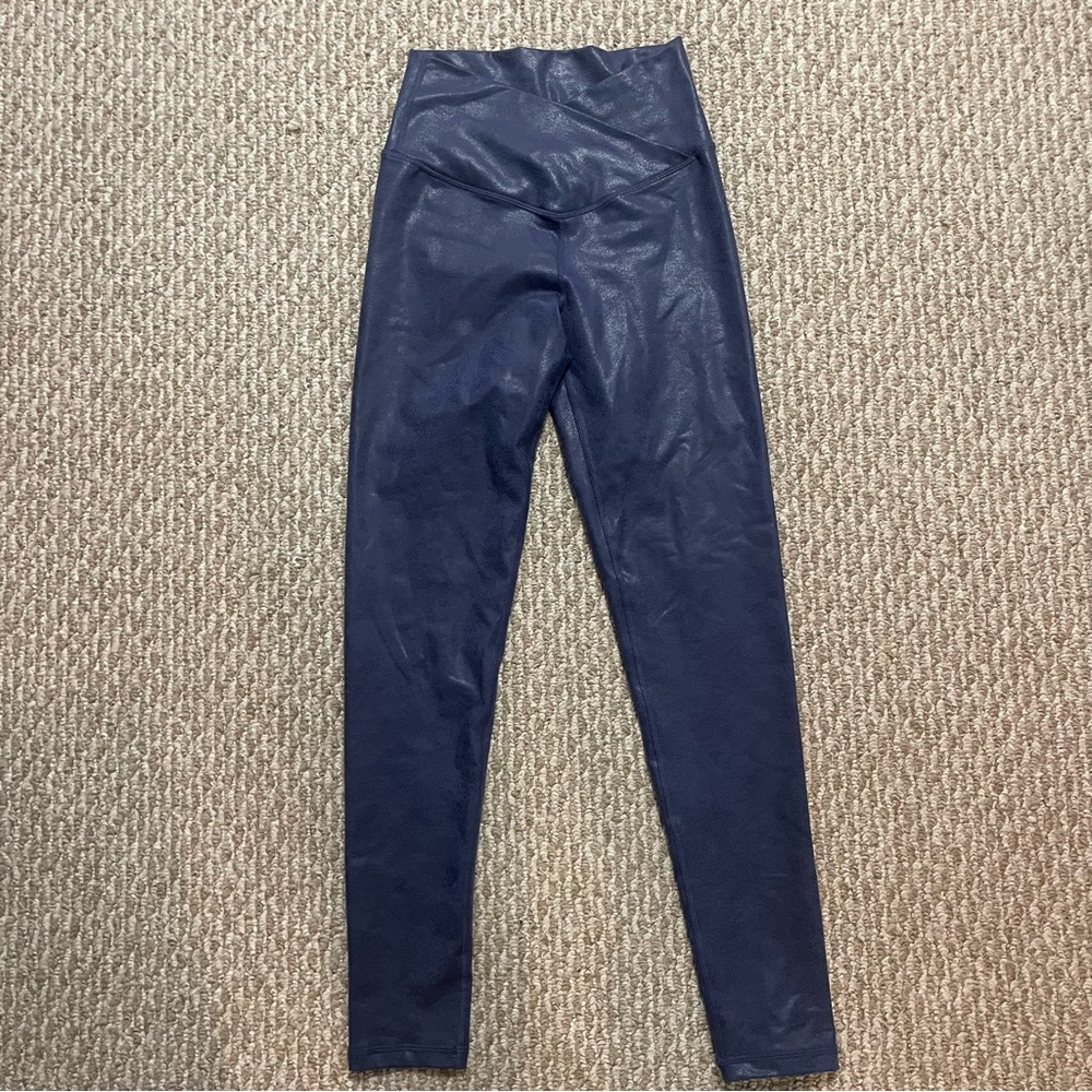 Aerie crossover High-Waisted Navy Leggings